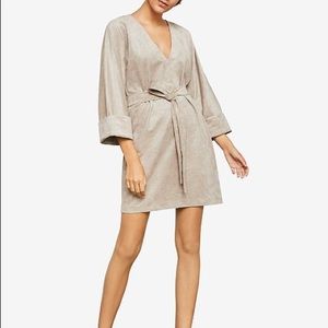 BCBG max azaria faux suede mini party dress